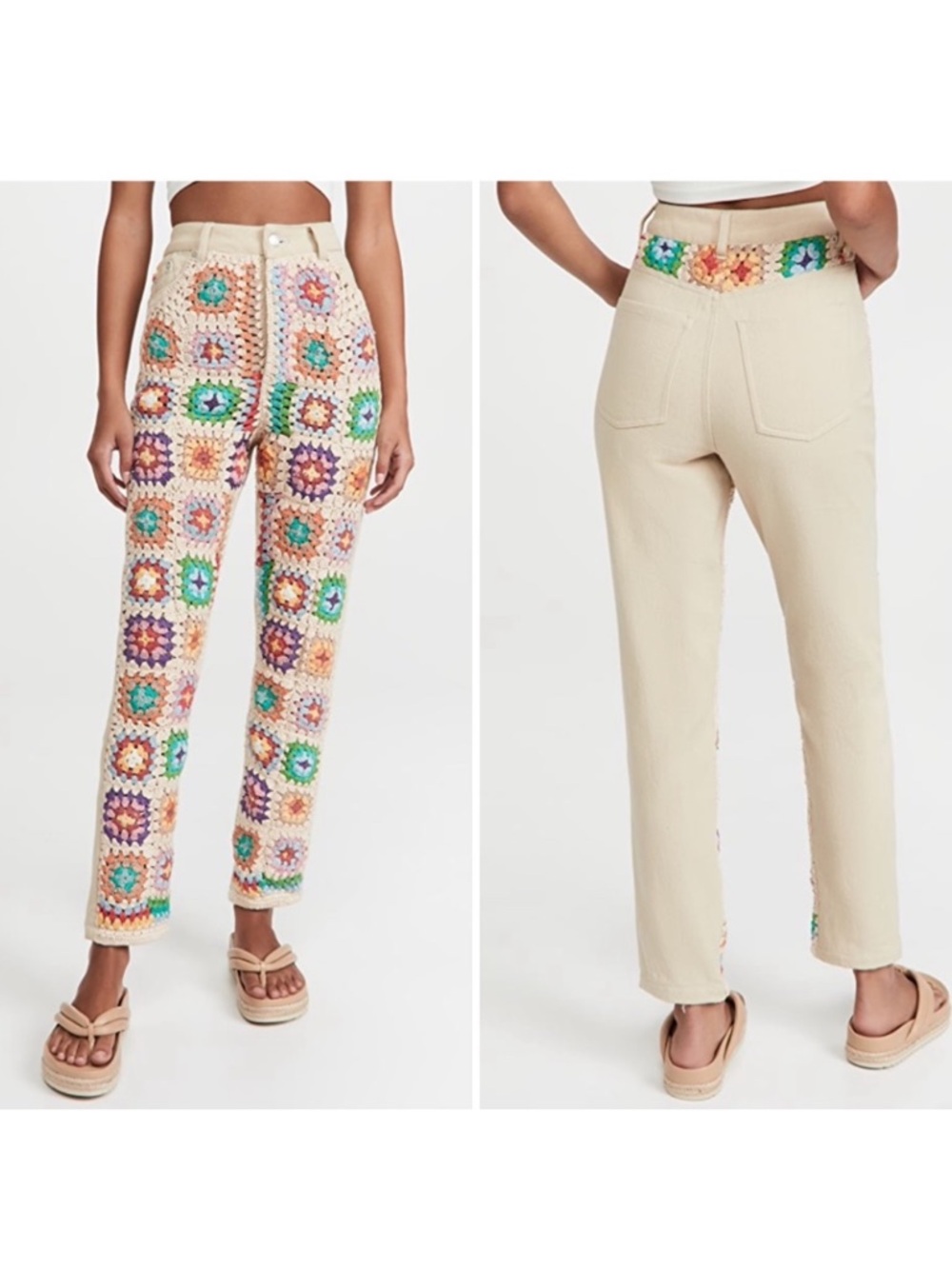 Free People Crochet Zuri Mom
Jeans In Crochet Denim Size 29